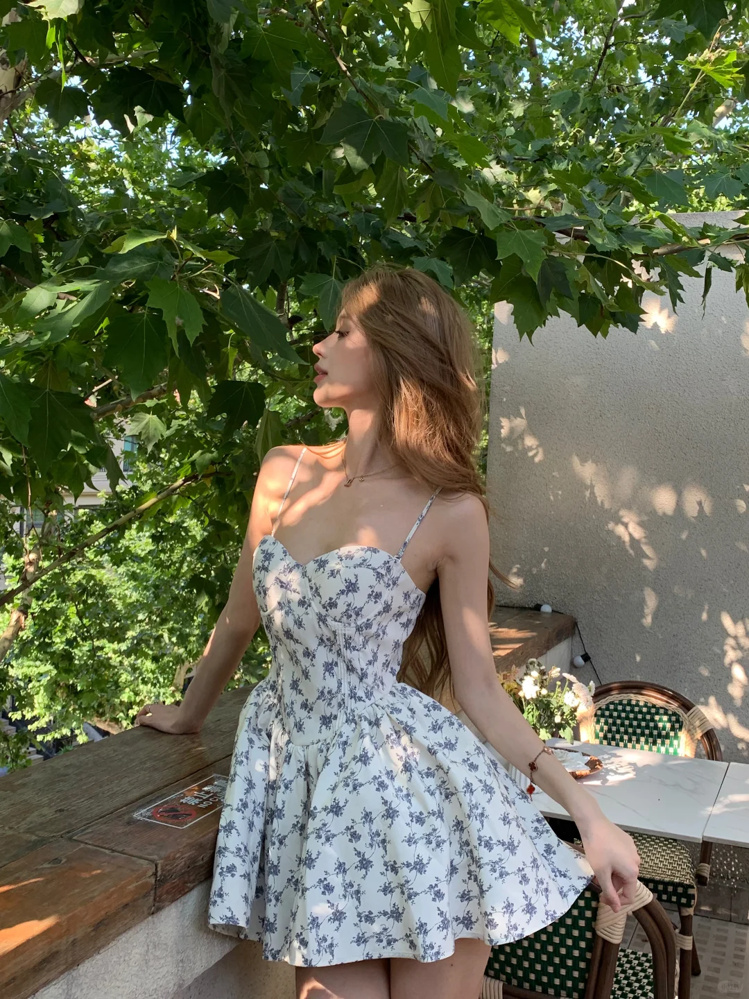 Pretty A Line Spaghetti Straps Satin Printed Floral Short Homecoming Dress 18th Birthday Outfits C4772