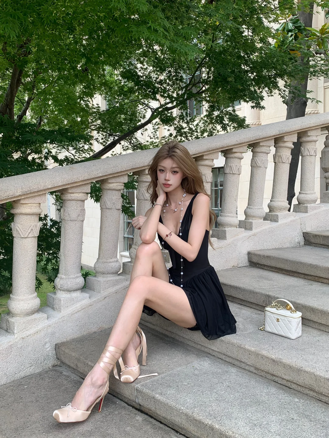 Classy A Line V Neck Black Satin Chiffon Short Homecoming Dress 20th Birthday Outfits C4779