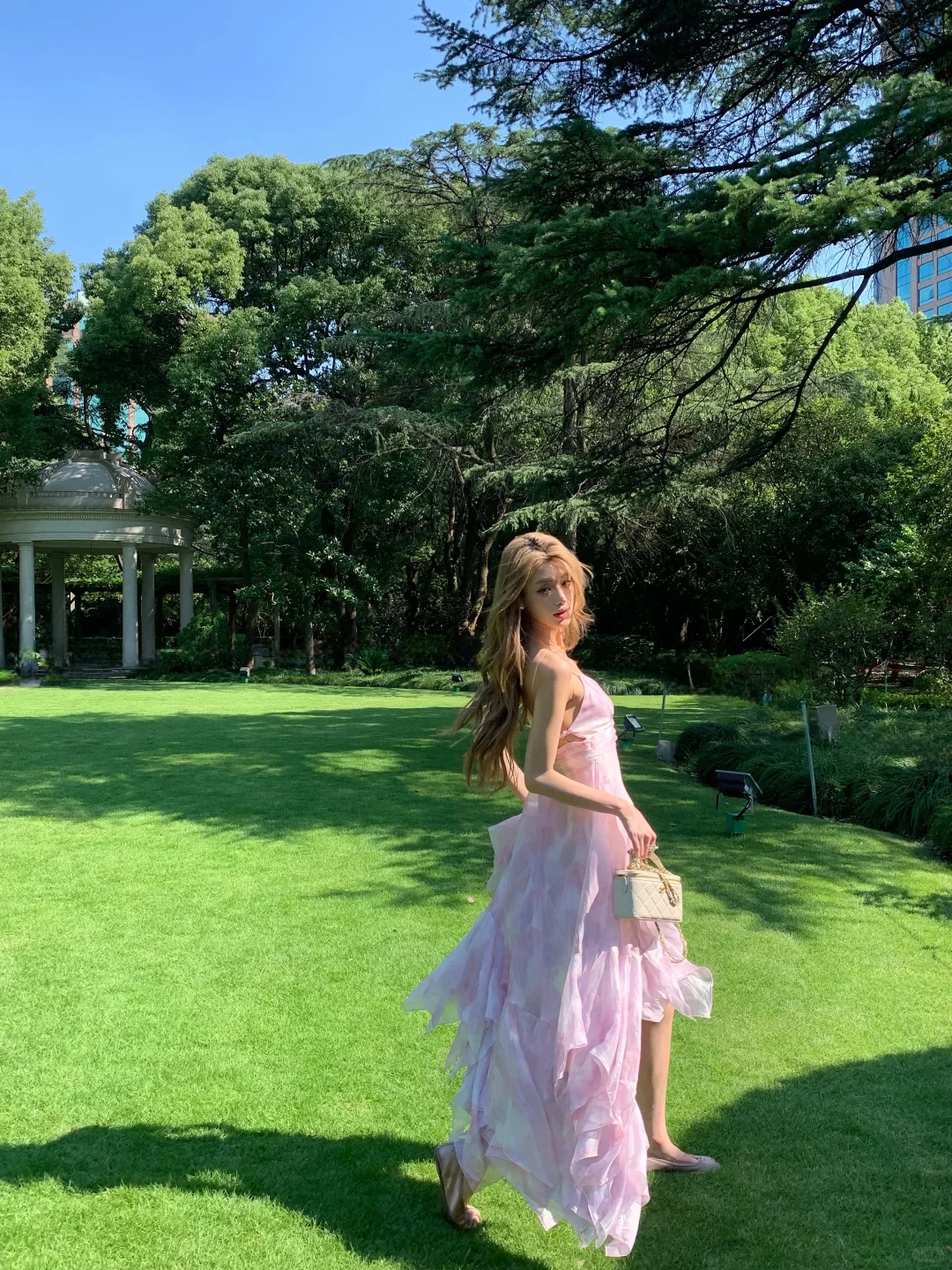 Pretty A Line Spaghetti Straps Chiffon Long Prom Dresses Formal Dress C4782