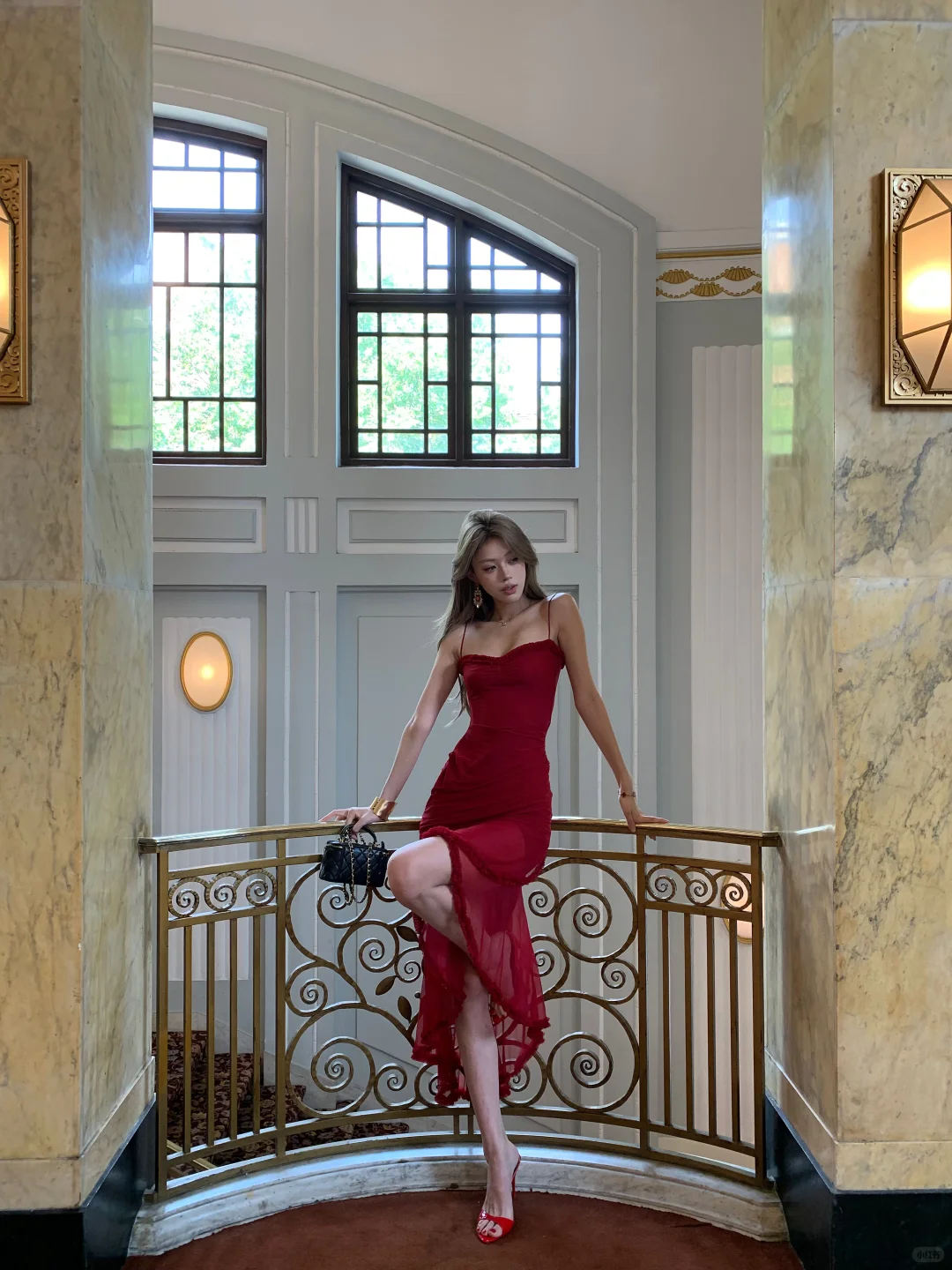 Burgundy Mermaid Spaghetti Straps Satin Long Prom Dresses Formal Dress C4787