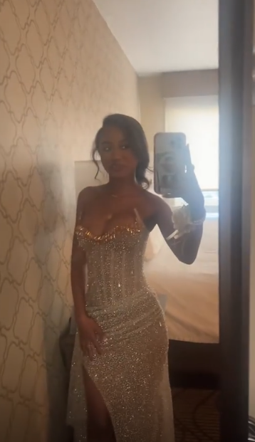 Glitter Mermaid Strapless Sequin Long Prom Dresses Formal Dress C4887