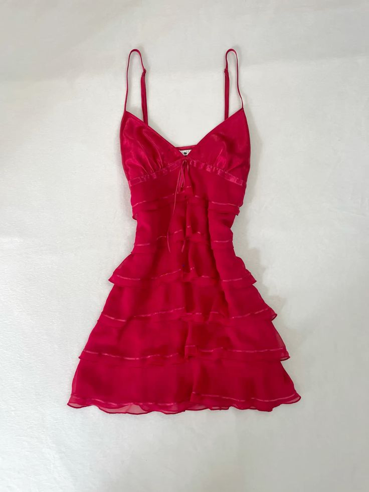 Chic A Line Spaghetti Straps Chiffon Tiered Short Homecoming Dress 17th Birthday Outfits C4946