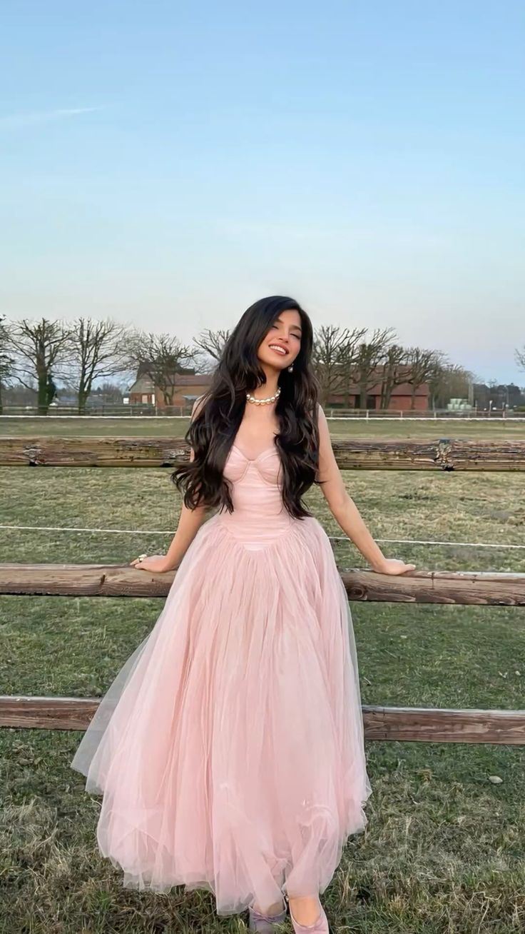 Sweet A Line Spaghetti Straps Tulle Long Prom Dresses Formal Dress C4968