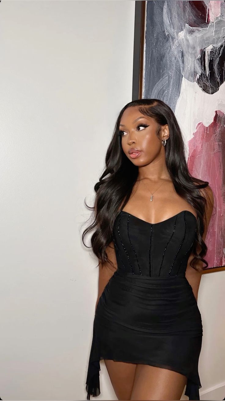 Unique Mermaid Strapless Black Satin Beads Short Homecoming Dress 19th Birthday Outfits C4981