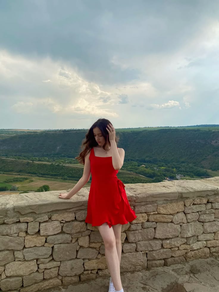 Classy A Line Square Red Satin Short Homecoming Dress 20th Birthday Outfits C5045