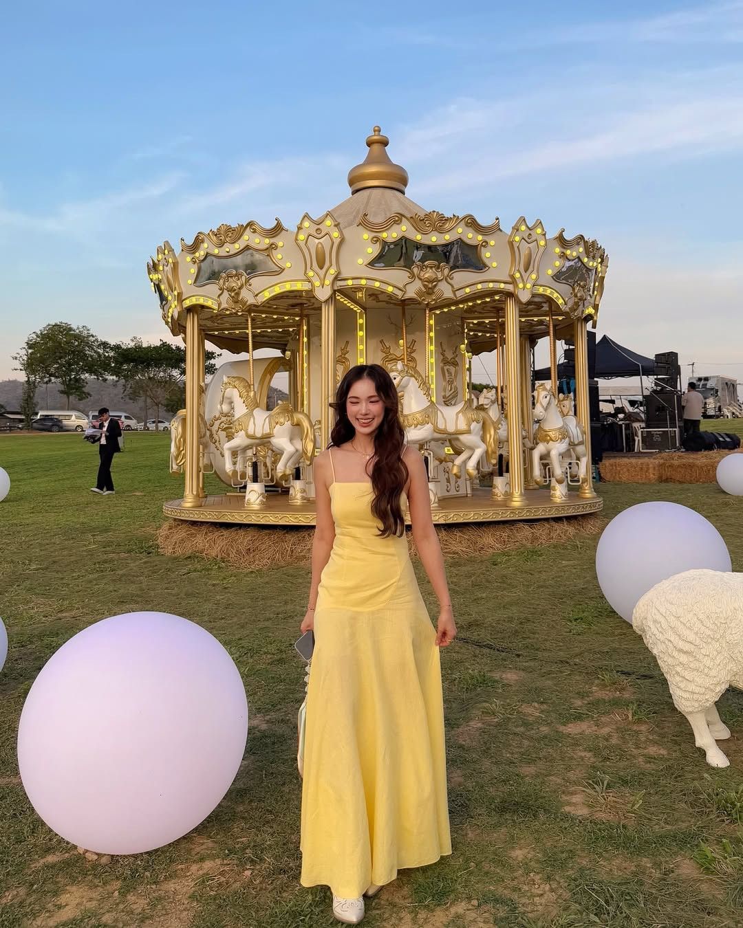 Yellow A Line Spaghetti Straps Satin Long Prom Dresses Formal Dress C5165