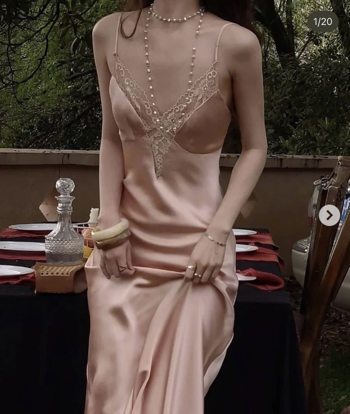 Charming A Line Spaghetti Straps Satin Lace Long Prom Dresses Formal Dress C5218