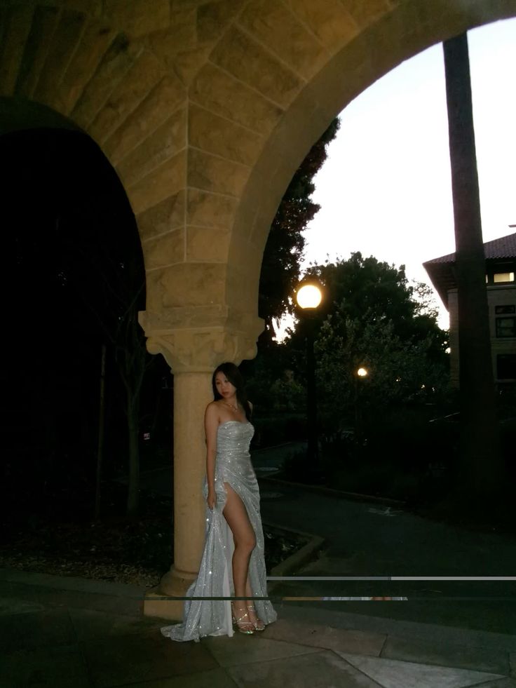 Glitter Mermaid Strapless Sequin Slit Long Prom Dresses Formal Dress C5385