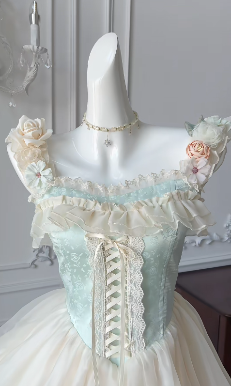 Cute A Line Square Satin Chiffon Flowers Short Homecoming Dress 16th Birthday Outfits C5452