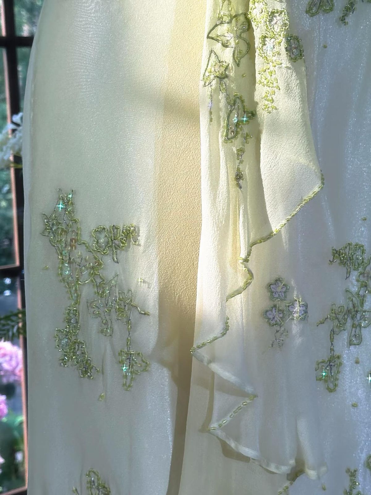 Pretty Mermaid Halter Chiffon Beads Long Prom Dresses Formal Dress C5699