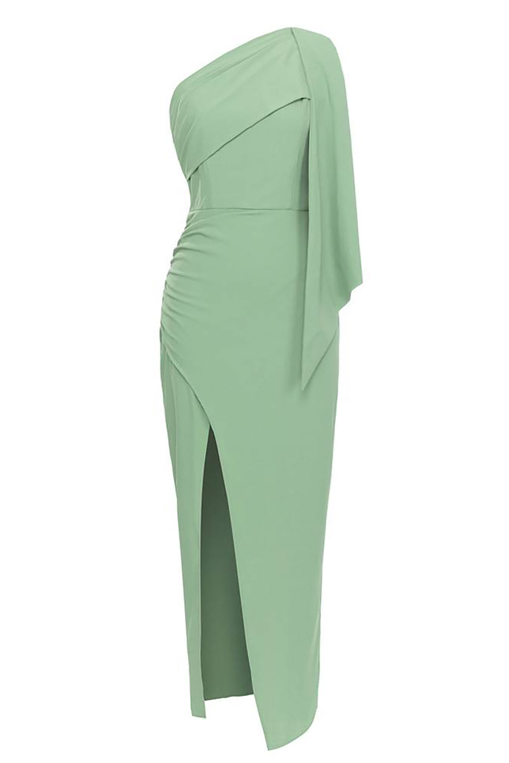 Blue One Shoulder Bodycon Long Formal Dress