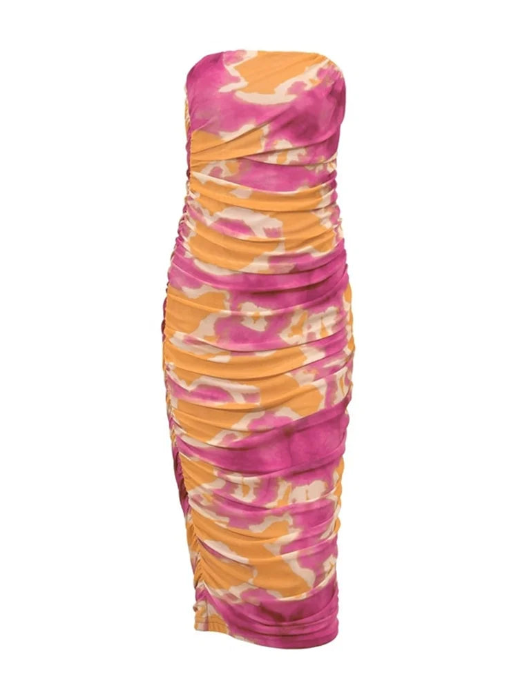 Off-the-Shoulder Ruched Dress
