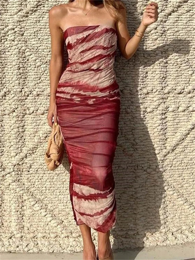 Off-the-Shoulder Ruched Dress