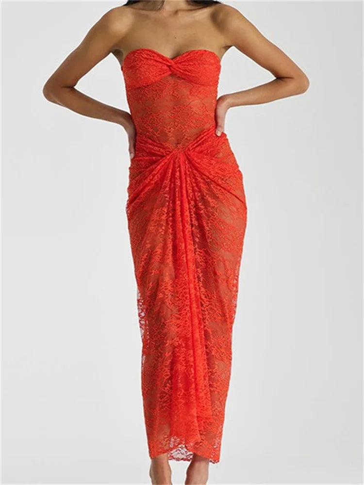 Off-the-Shoulder Lace Ruched Floral Dress