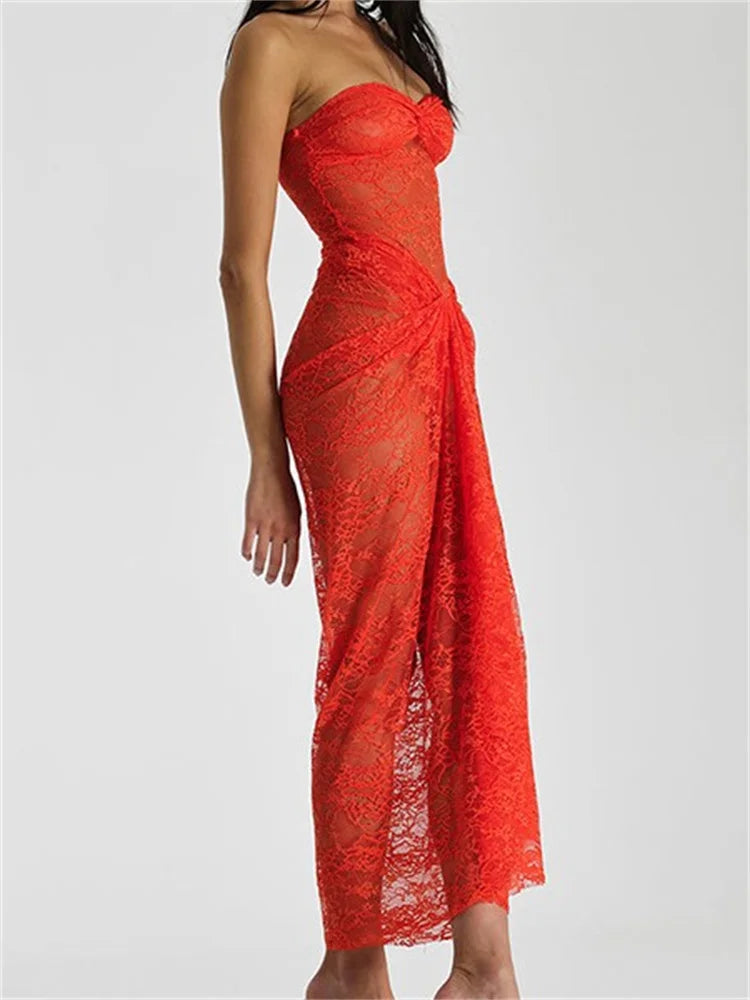 Off-the-Shoulder Lace Ruched Floral Dress