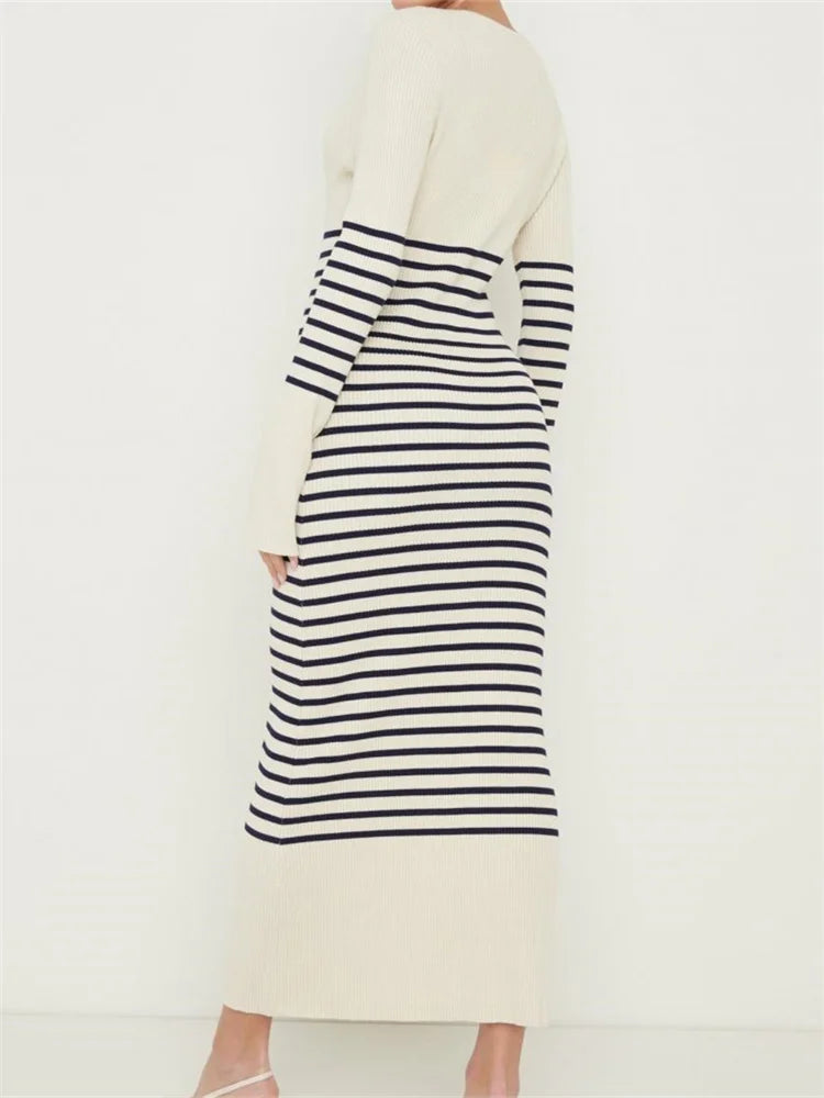 Deep V-Neck Dress