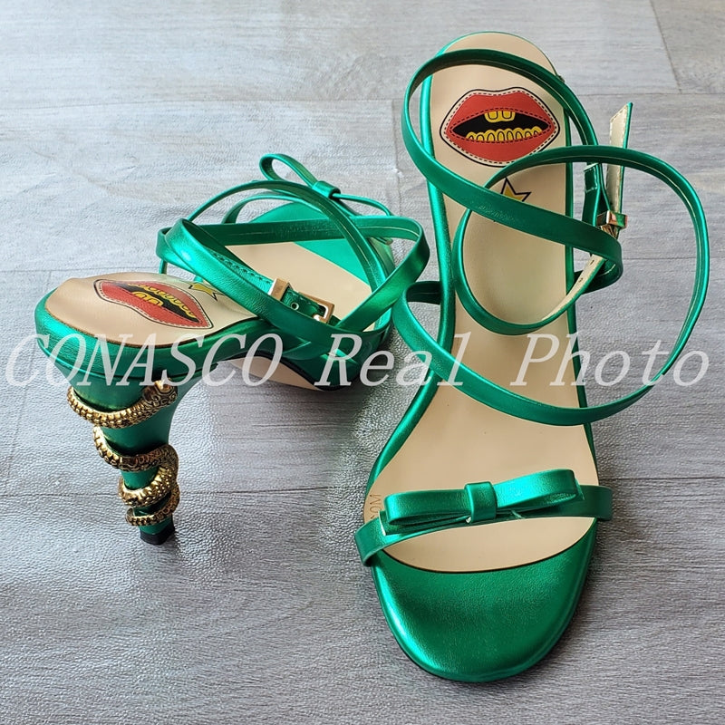 Bite You Quietly Heeled Sandal