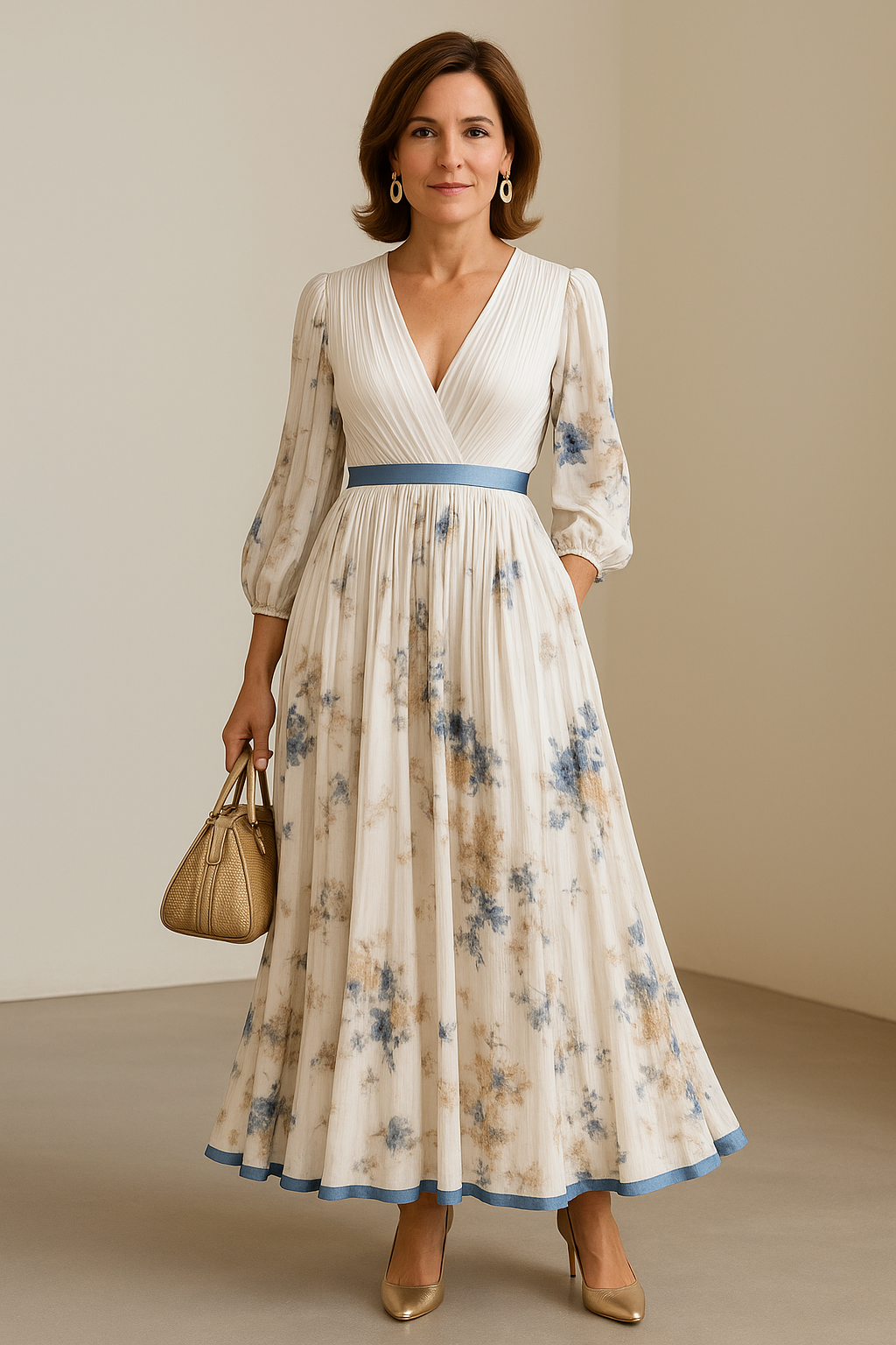 Katie | Refined Floral Maxi Dress