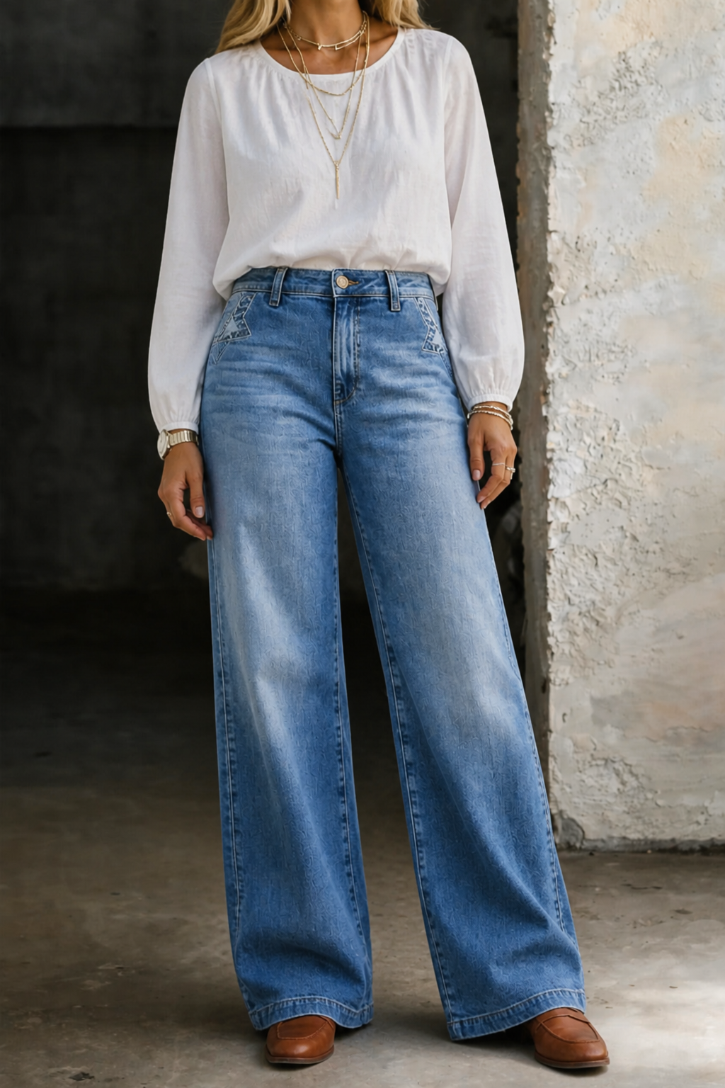 High Waist Wide Leg Jeans