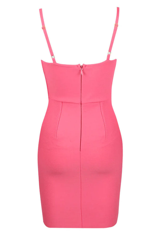 Spaghetti Strap Sweetheart Corset Bustier Bodycon Mini Dress