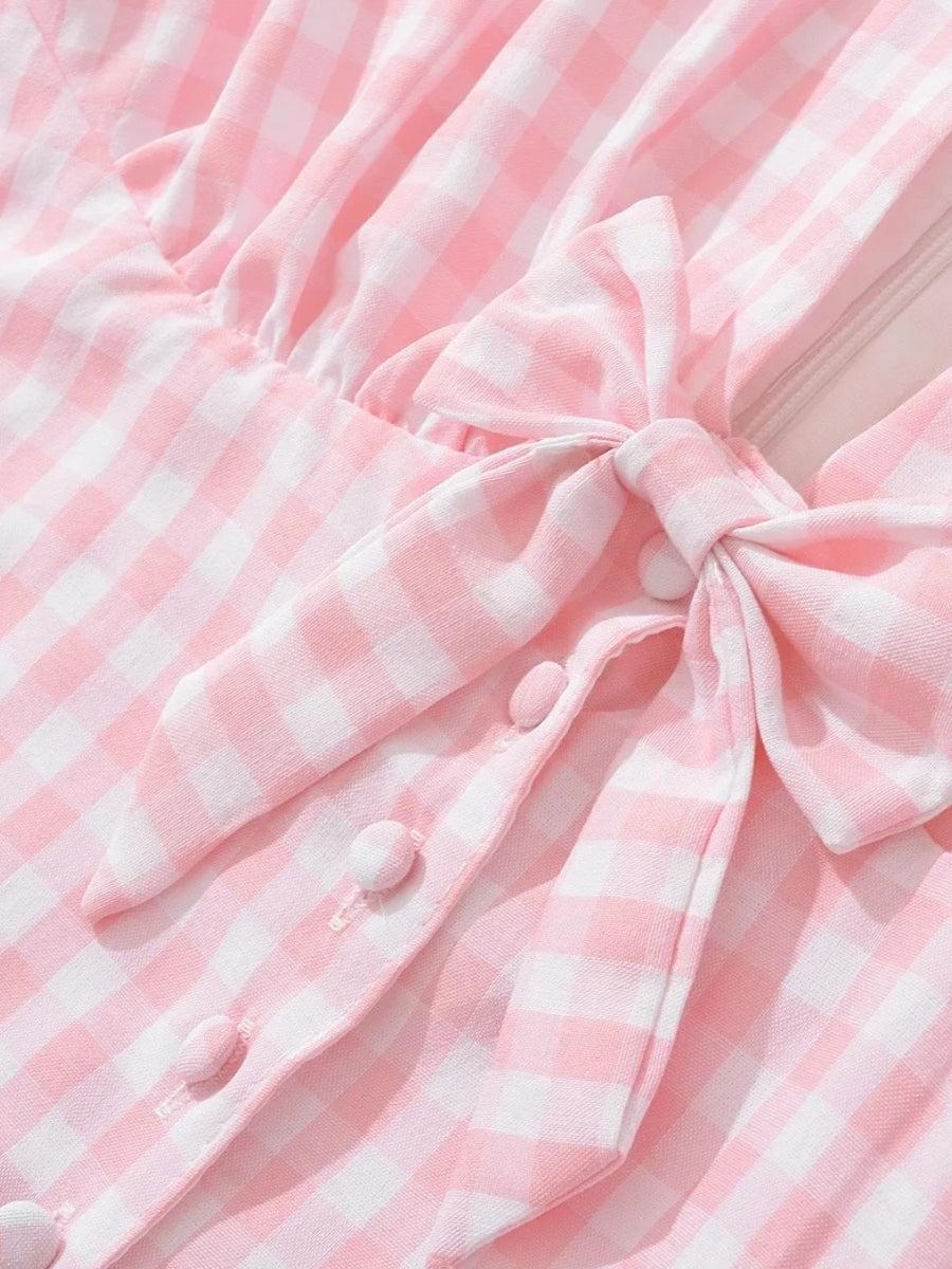 Coquette Gingham Mini Dress
