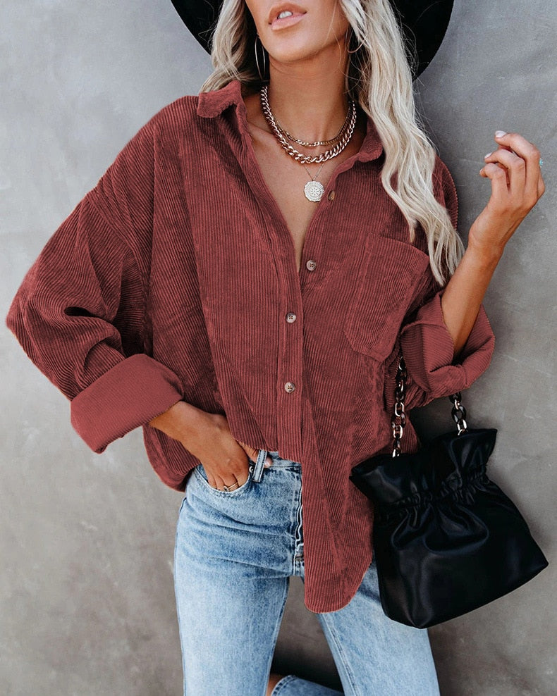 Corduroy Tunic Ladies Coats