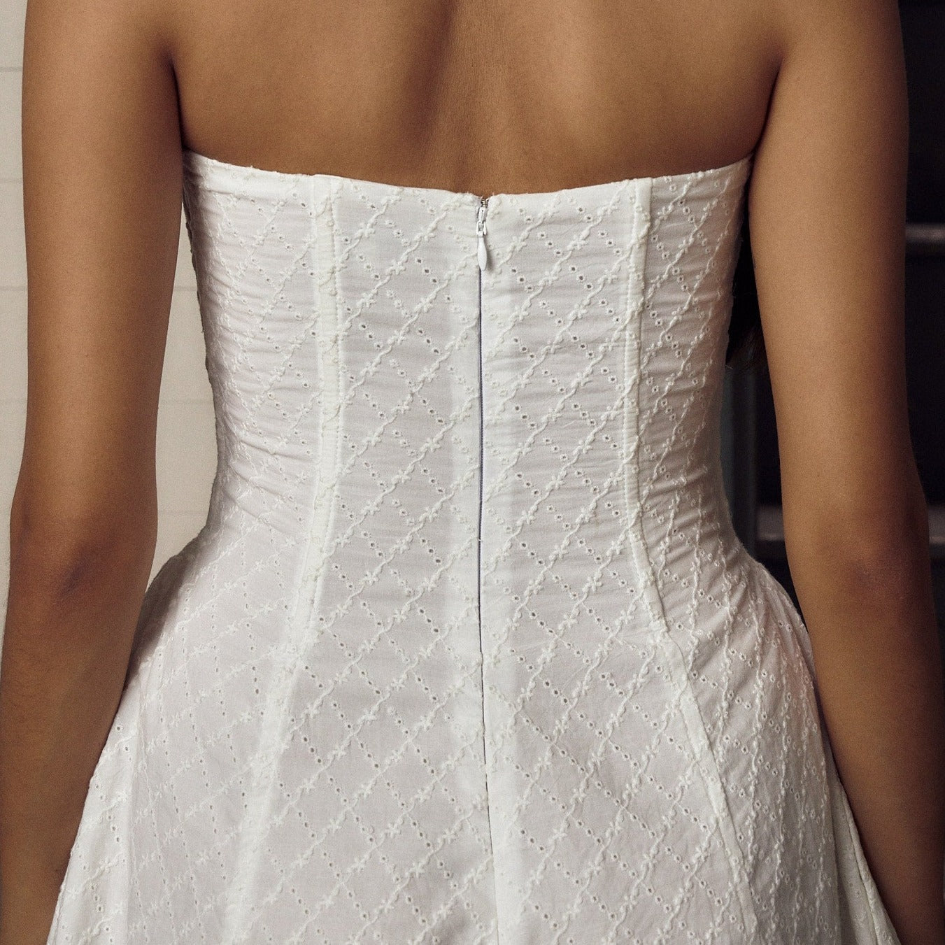 Pursuing Passion Lace Up Embroidery Mini Dress - View 7