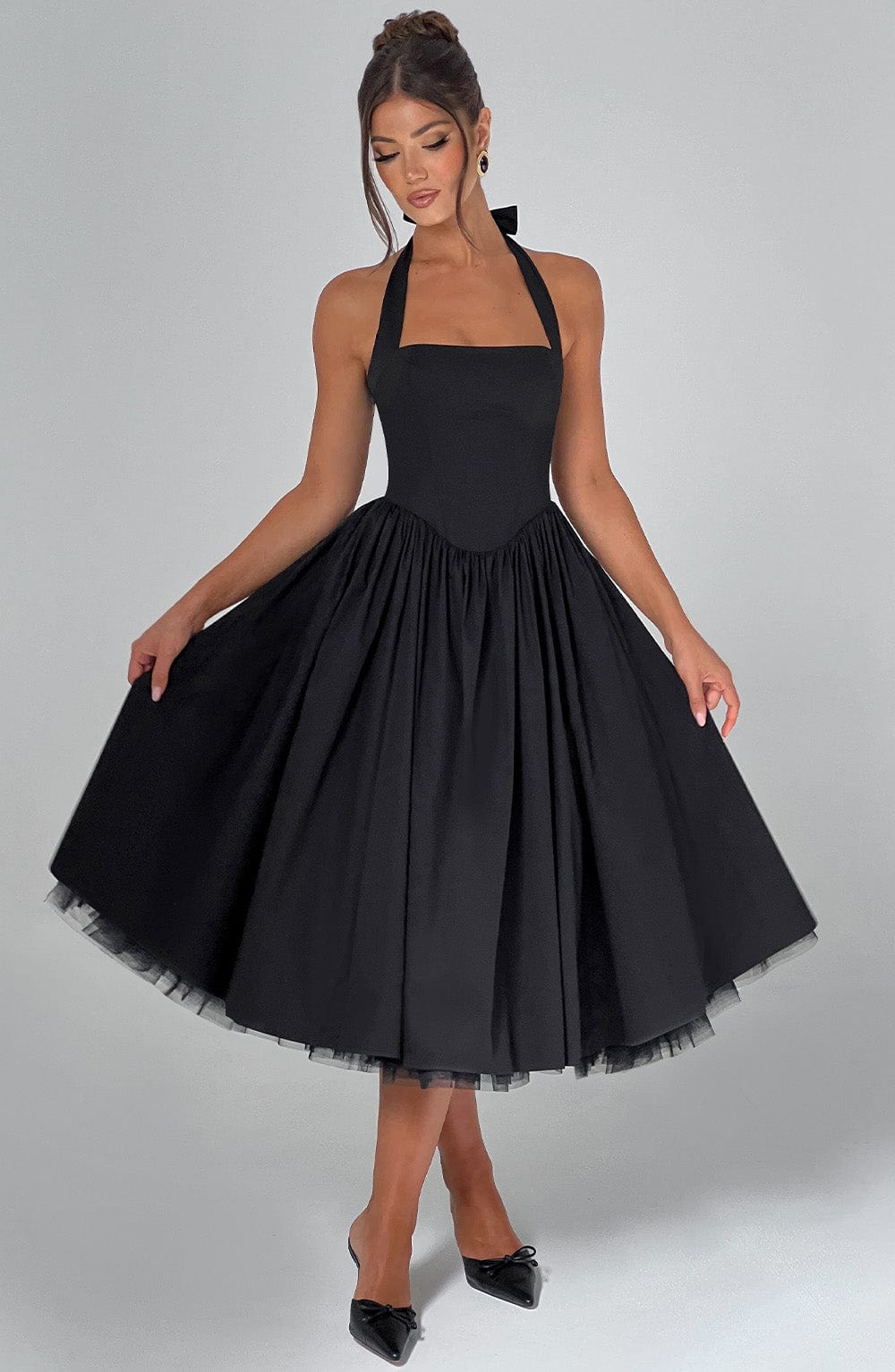 Alba Elegant Midi Dress