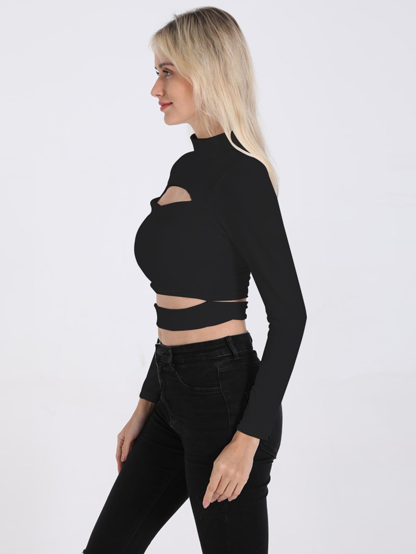 Cut Out Crop Tee