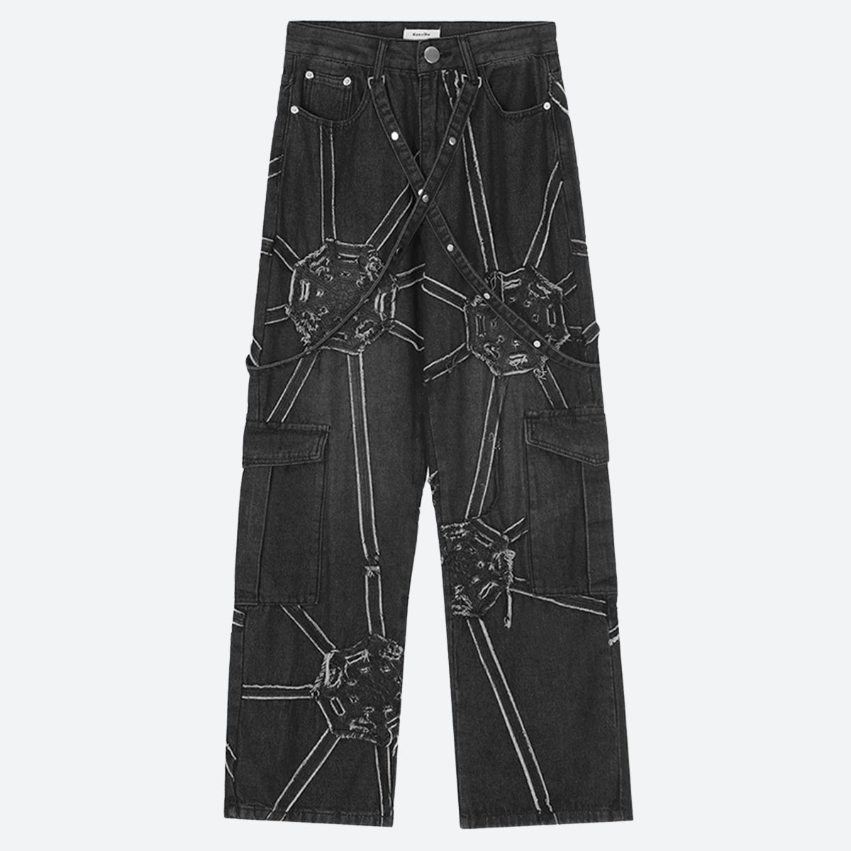 Cyberpunk Patchwork Jeans