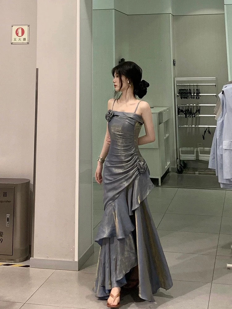 Classy Sheath Sweetheart Sleeveless Satin Burgundy Long Prom Dresses SD2399