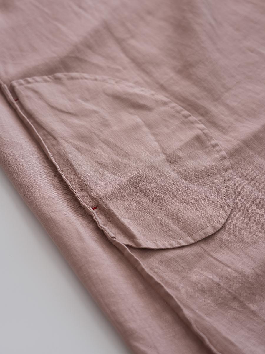 Round Neck Sleeveless A-Line Linen Midi Dress Summer 24