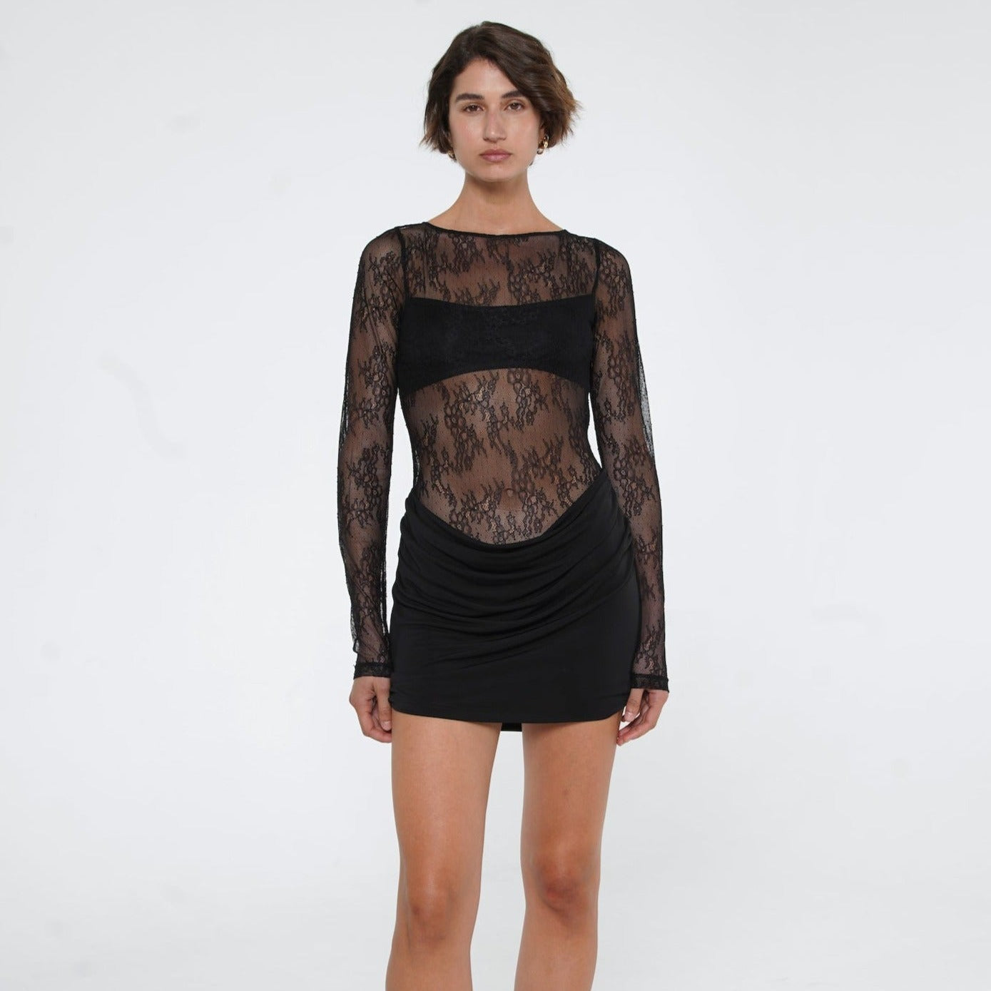 Joyful Grace Lace Mini Dress - View 14