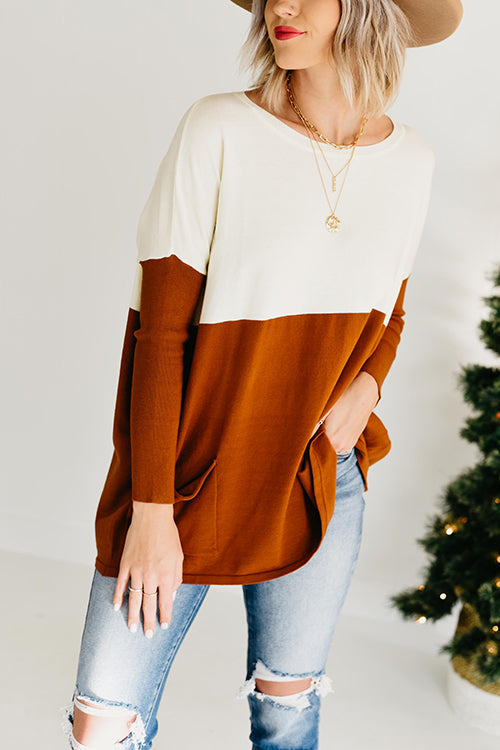 Get Comfortable Double Pocket Sweater