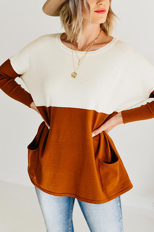 Get Comfortable Double Pocket Sweater