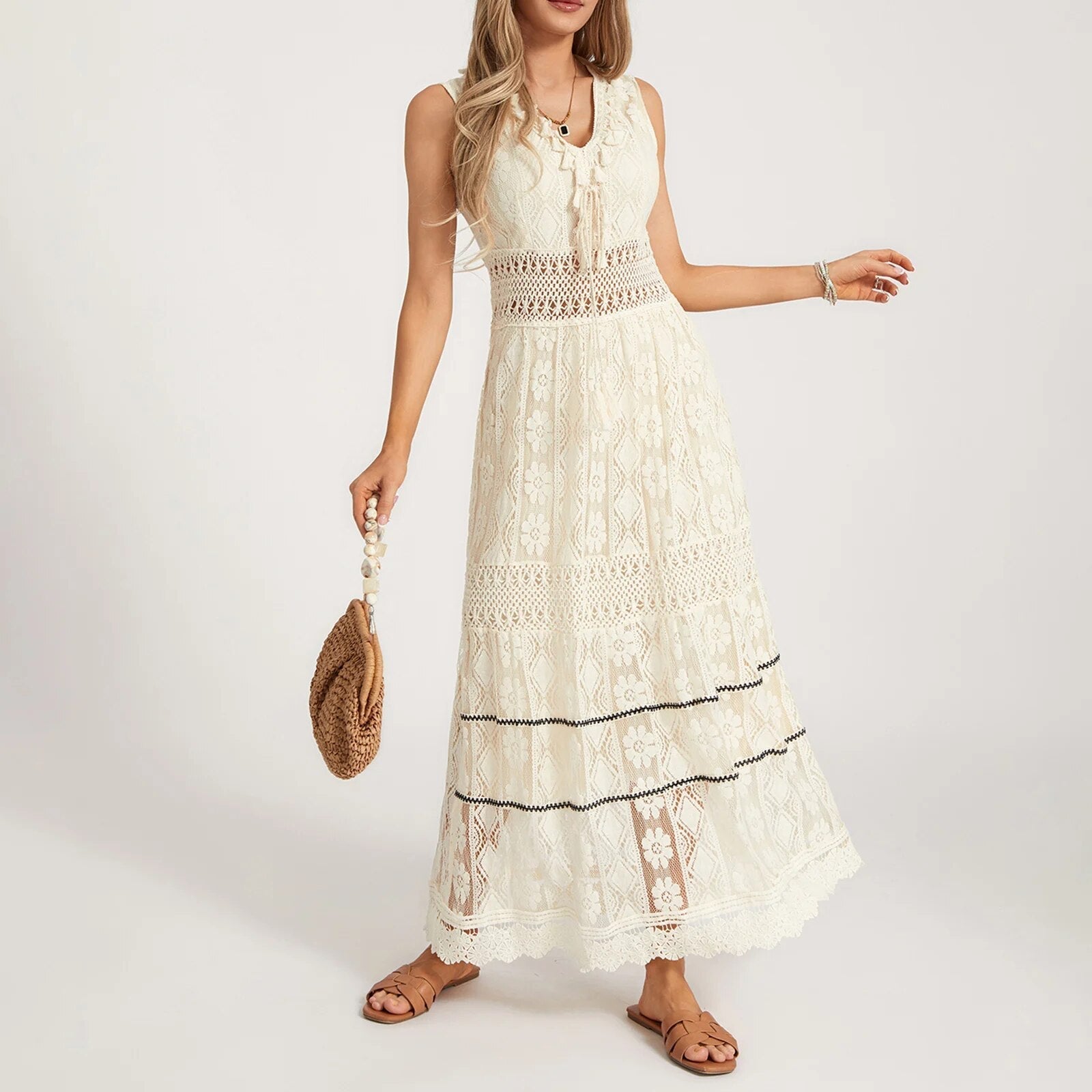 Linda Minimalist Boho Style Dress Evening Wear Edit