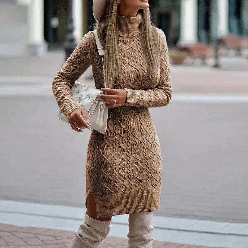 Ercilia Elegant Knitted Dress Autumn for Women Modern Trendy Look