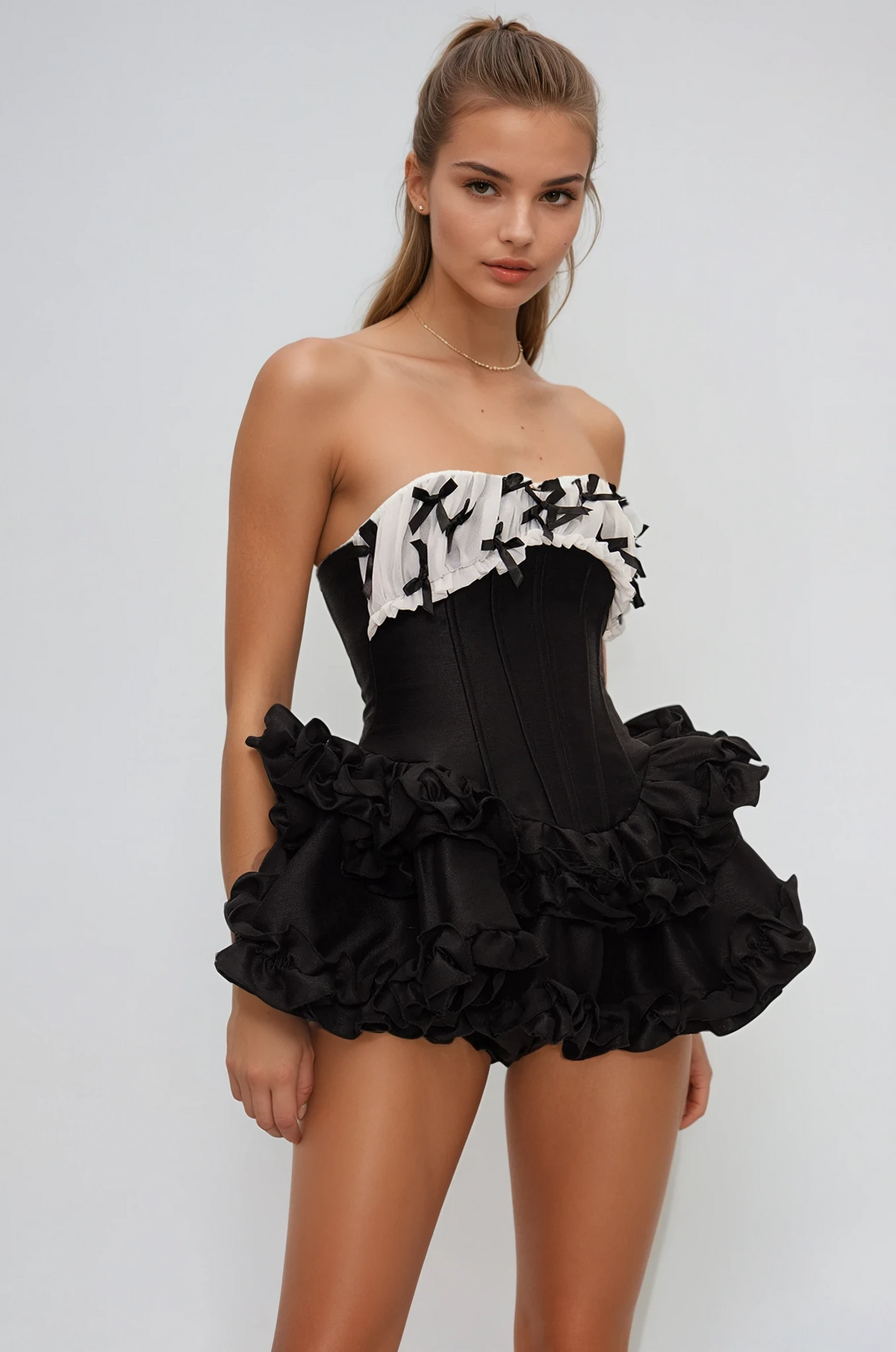 Strapless Midi Dress - View 3