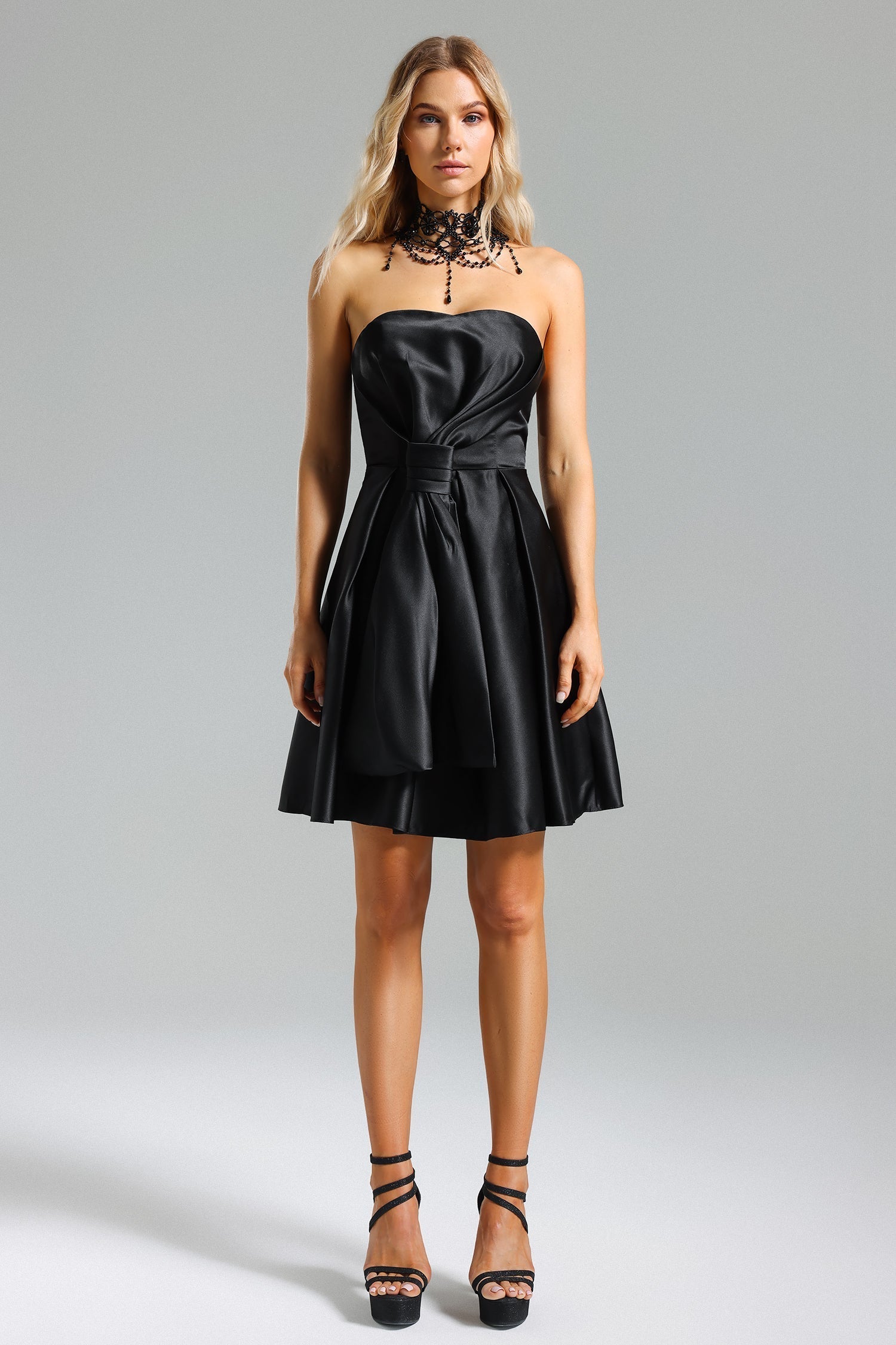 Satin Strappy Dress