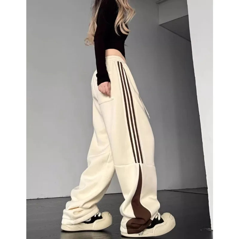 Striped Cargo Sweatpants Pants