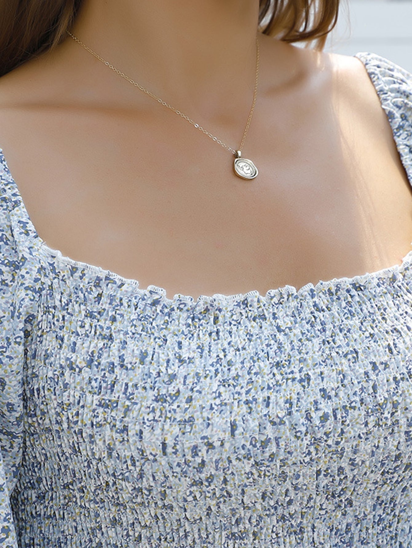 Disty Floral Smocked Dress