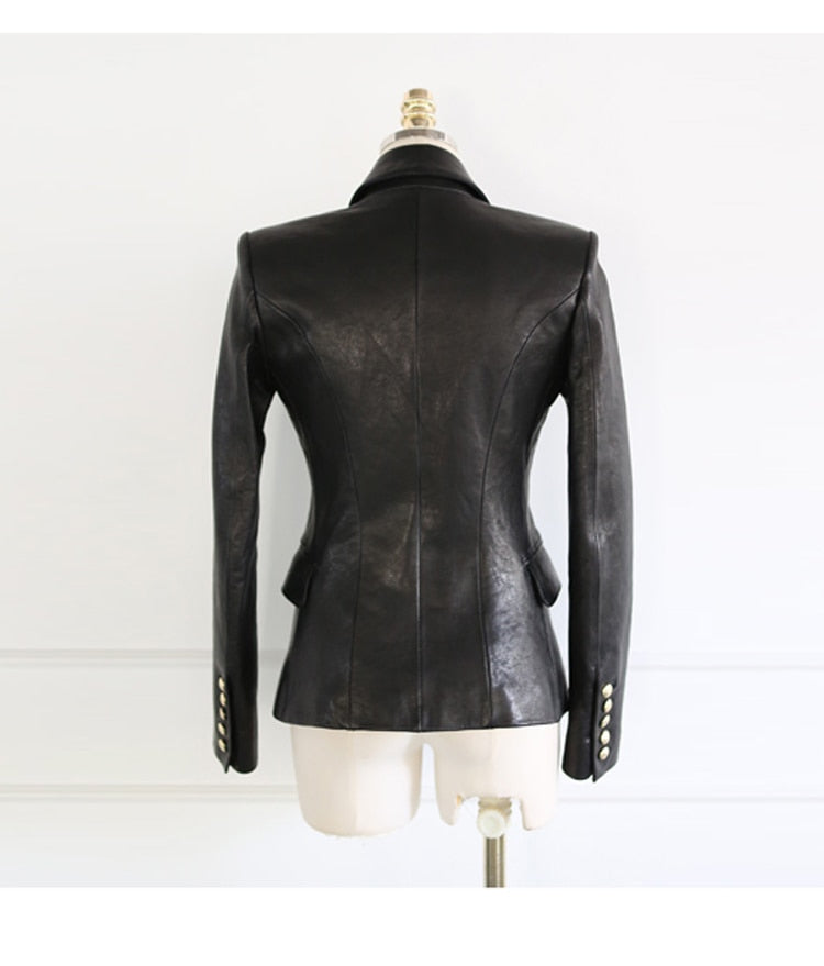 Be On Style Leather Blazer