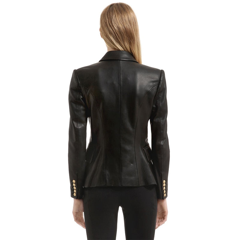 Be On Style Leather Blazer
