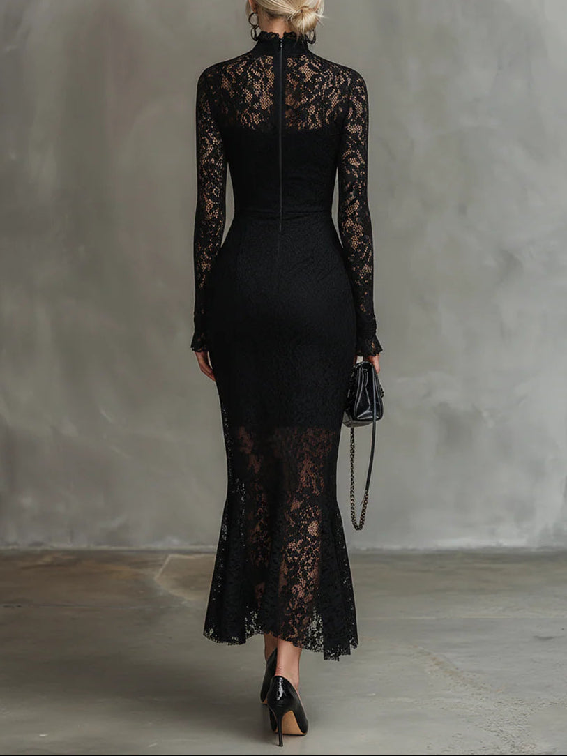 Alice | Lace Maxi Dress - View 2