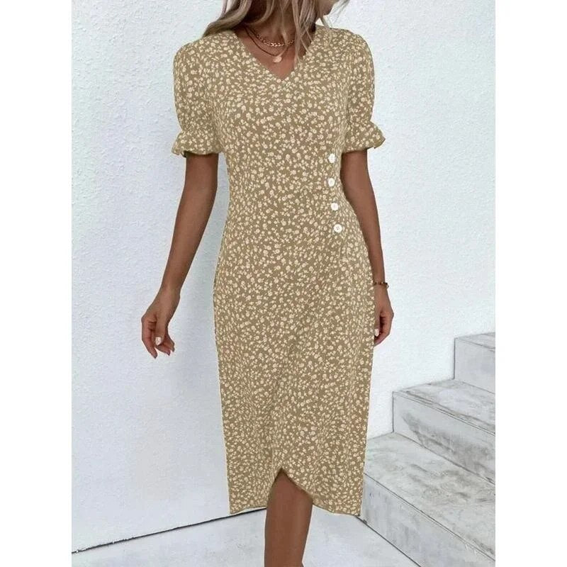 Ngoc Aesthetic Bloom H Shaped Midi Dress Boutique Collection