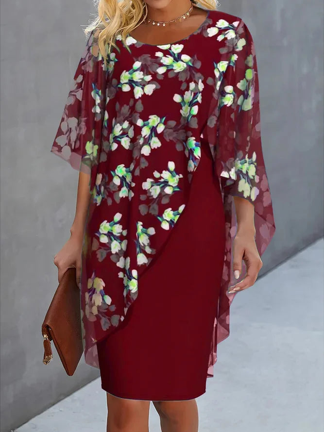 Susana Elevated Floral Chiffon Ladies' Dress Statement Occasion Edit