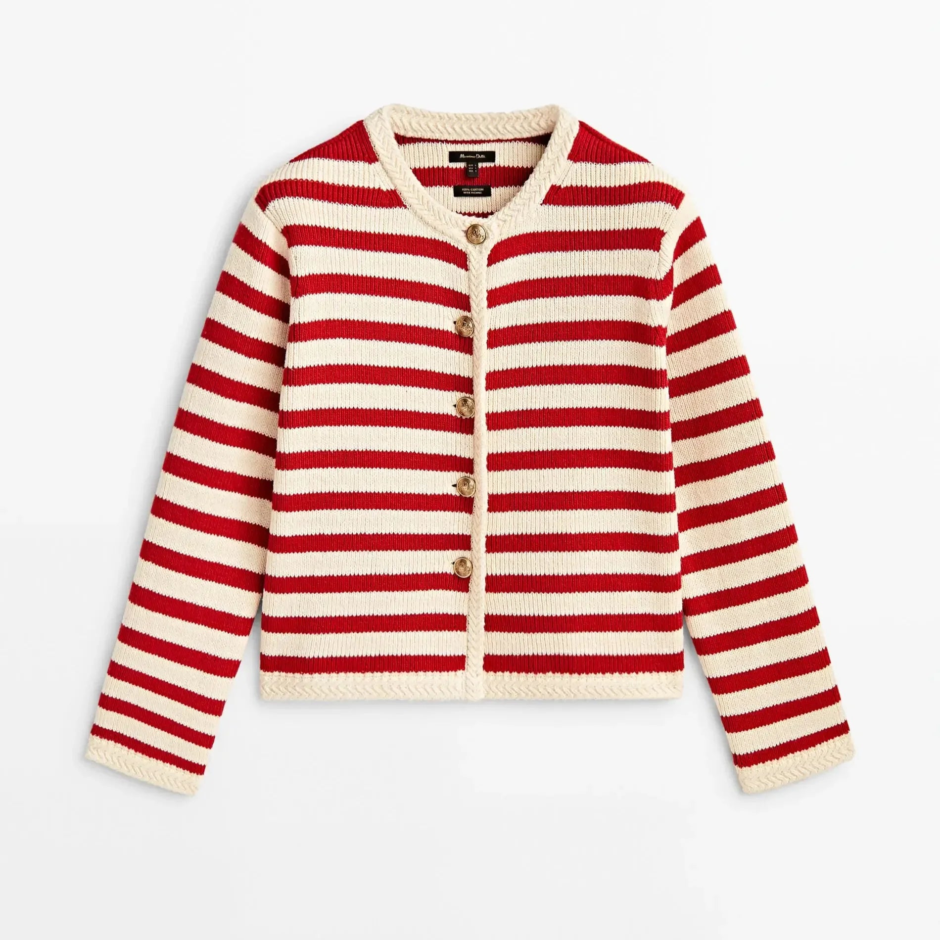 Slim-fit commuter classic striped new stylish elegant chic Cardigans
