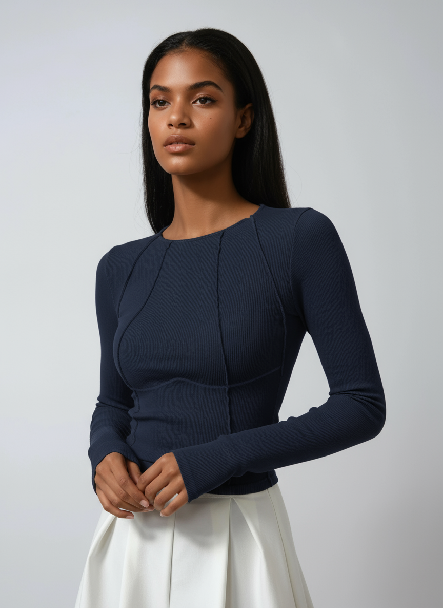 Stylish Fitted Long Sleeve Women's Top | Soft Fabric & Perfect Fit