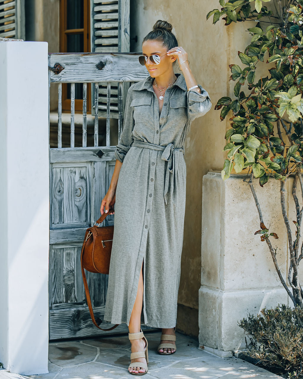 Arman Pocketed Ribbed Knit Maxi Dress FINAL