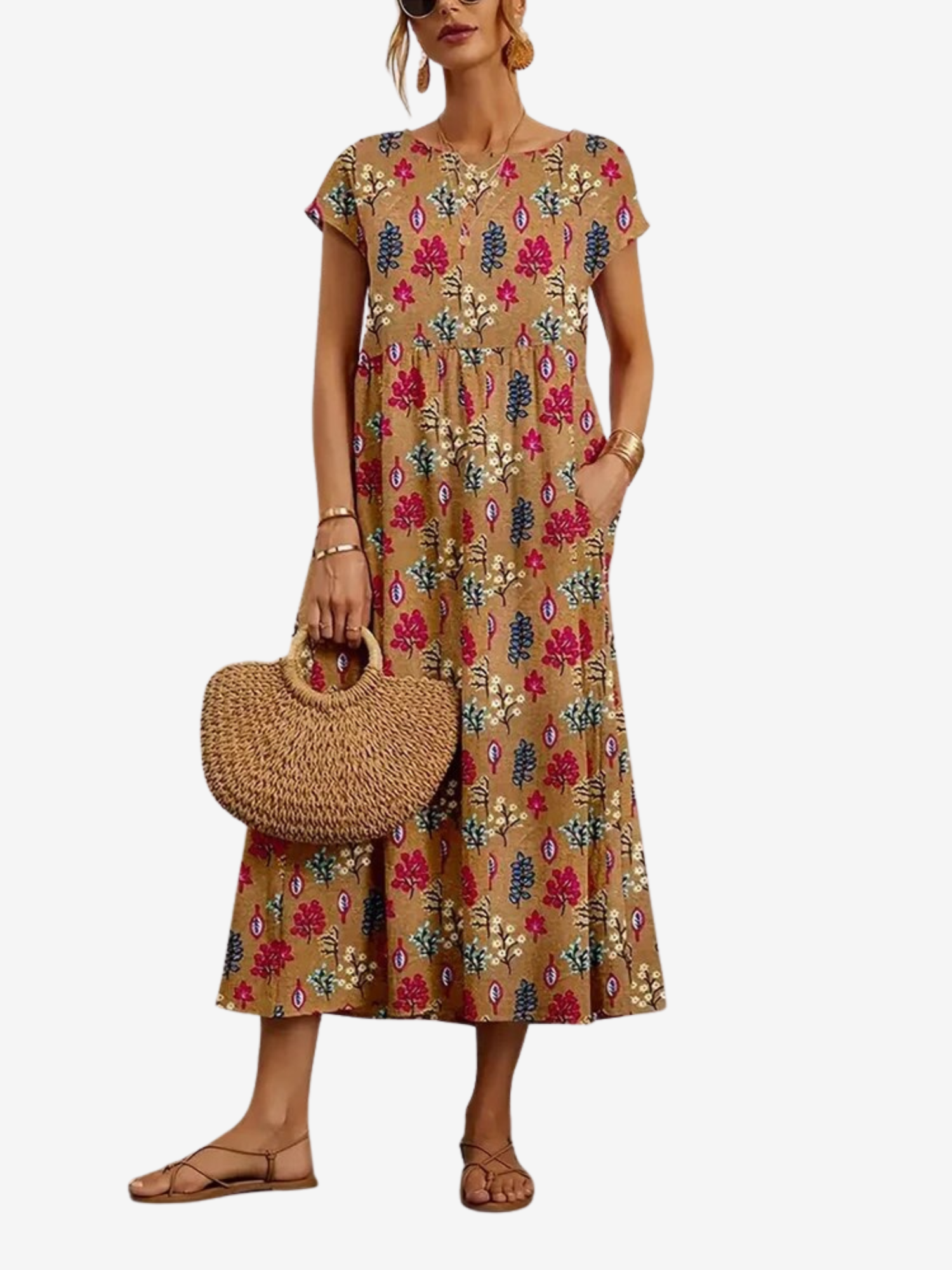 Anne Elevated Floral Dress Occasion Wear